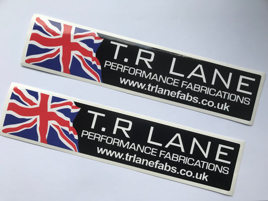 T R LANE PERFORMANCE ROLLBAR STICKERS